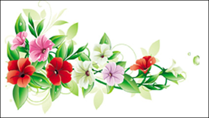 Schöne Blumen 01 - Vektor