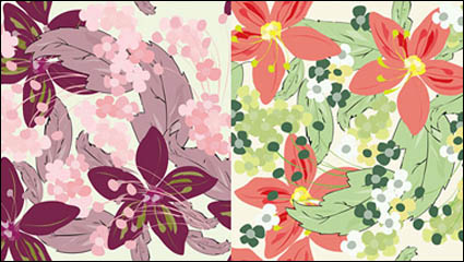 Hbsche Blume Hintergrund Vektor-Material