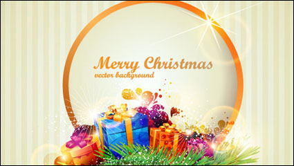 Brilliant Christmas gift box Vektor - 05