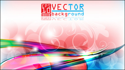 Wunderschöne dreidimensionale Hintergrund 05 - Vektor Material
