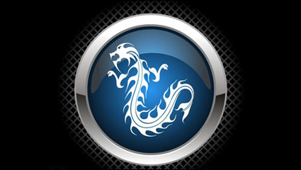 Chinesischer Drache hohe Licht-Symbol - Vektor