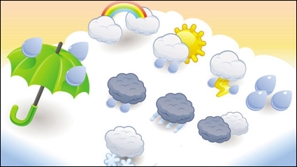 Cartoon Wetter icon 01 - Vektor