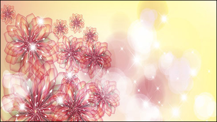 Der Trend der Blumen Hintergrund 01 - Vektor