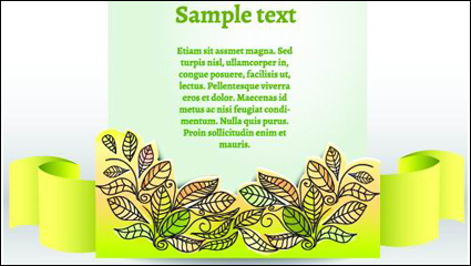 Clip-Stil Textvorlage Vektor Material -1