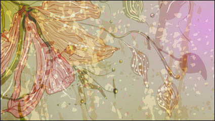 Wunderschöne Blumen Illustrator 04 - Vektor Material