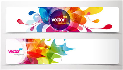 Dynamisches Muster banner 01 - Vektor Material