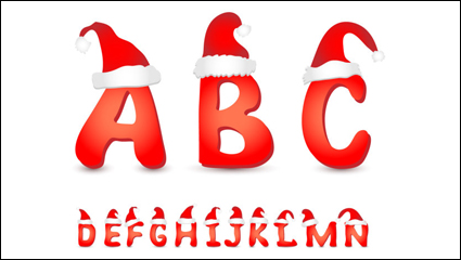 Weihnachten englisch Schrift 06 - Vektor Material