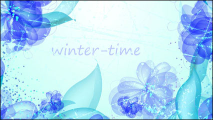 Bunte Blumen Hintergrund 02 - Vektor Material