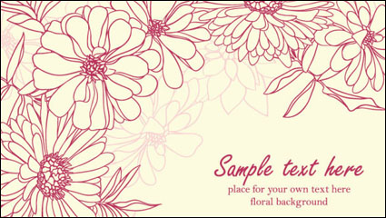 Schöne Blumen Hintergrund 03 - Vektor Material