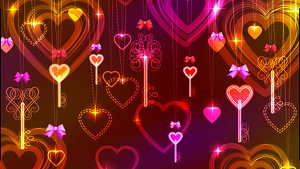 Valentine wunderschönen Licht 03 - Vektor Material