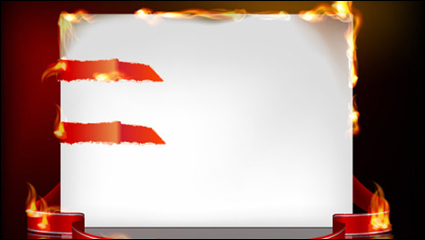 Flamme brennende Papier Wirkung 03 - Vektor Material