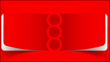 Rote und weiße mit Noten 05 - Vektor Material