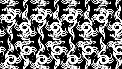 Drachen-förmigen Muster 01 - Vektor