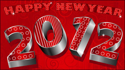 2012 kreative Schriftarten 07 - Vektor Material