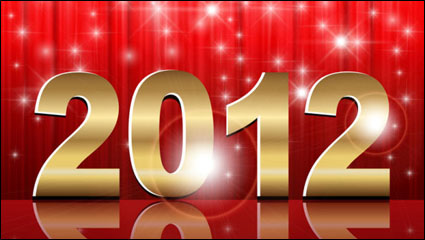 2012 kreative Schriftarten 02 - Vektor Material
