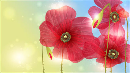 Exquisite Blumen 05 - Vektor Material