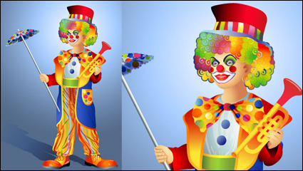 Der Clown Illustrator 03 - Vektor