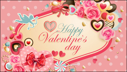 Valentinstag Etikett - Vektor