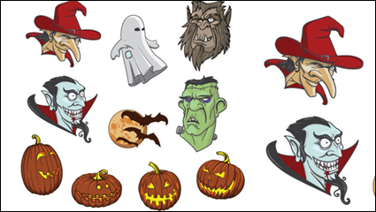 Halloween-Material - Vektor