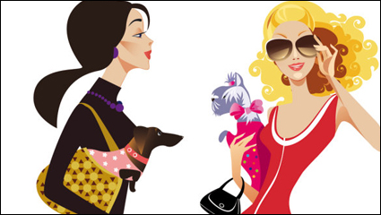Female Fashion Illustrator 01 - Vektor