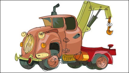 Handgemalte Cartoon Auto 04 - Vektor