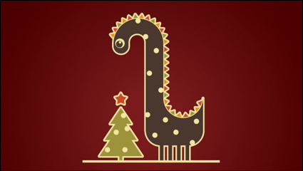2012 Drachen Bild Illustration 04 - Vektor