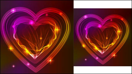 Valentine wunderschönen Licht 02 - Vektor Material