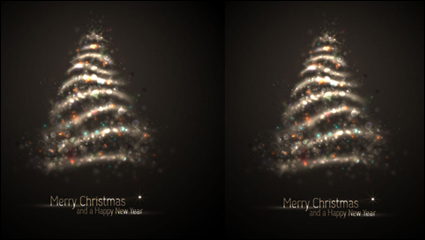 Schöne Halo Weihnachtsbaum 04 - Vector Material