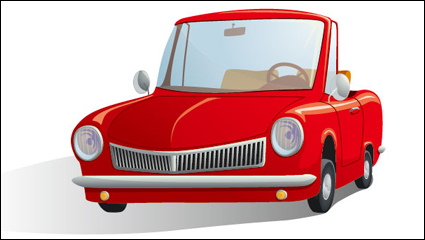 Cartoon Automobil Illustrator 03 - Vektor Material