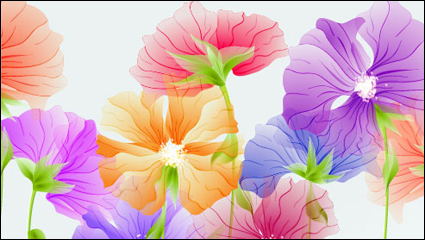 Exquisite Blumen 03 - Vektor Material