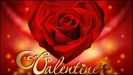 Retro Valentinstag-Karten 03 - Vektor