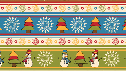 Cartoon Christmas Muster Hintergrund 05 - Vektor Material