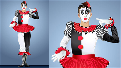 Clown Illustrator 04 - Vektor Material