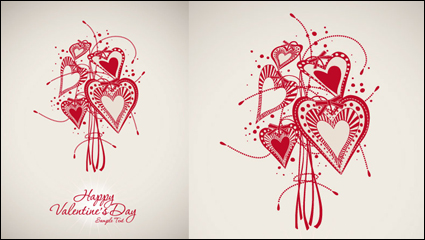 Valentine Hintergrund 03 - Vektor Material