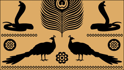 Egyptian totem Texturen 05 - Vektor