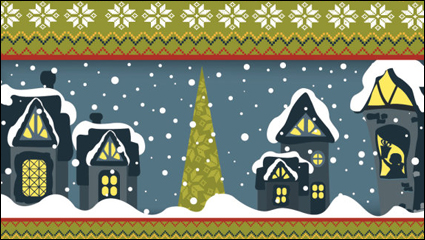 Weihnachts-Karikatur Illustrator 05 - Vektor Material