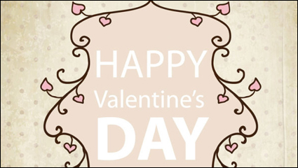 Valentinstag-Karte Hintergrund 01 - Vektor Material