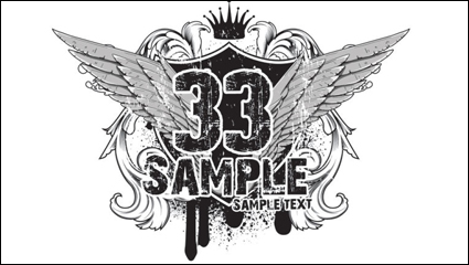 Fashion T-Shirt mit Muster 14 - Vektor Material