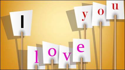 Valentine Kennzeichnungselemente 09 - Vektor Material