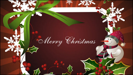 Die exquisite Weihnachten Grenze Hintergrund 03 - Vektor Material