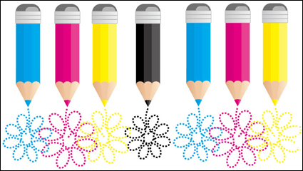 CMYK-Farbe 07 - Vektor Material