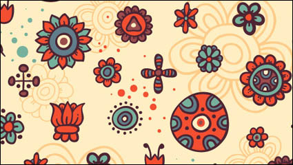 Cartoon-Muster Hintergrund 01 - Vektor Material