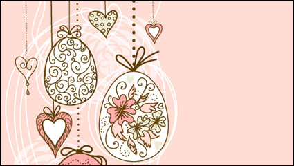 Vektor-Material - Easter pattern 05 von Hand bemalt