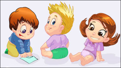Cartoon Kinder 04 - Vektor