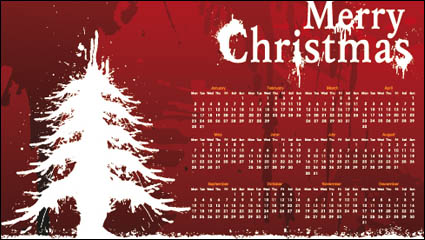 Weihnachten hintergrund kalender 01 - Vektor Material