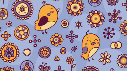 Cartoon-Muster Hintergrund 02 - Vektor Material