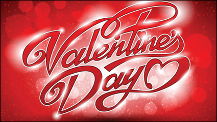 WordArt Valentine Hintergrund 05 - Vektor Material