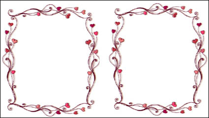 Heart-shaped Grenze 02 - Vektor Material