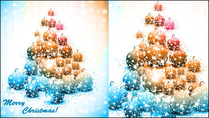 Colorful Christmas Tree 01 - Vektor