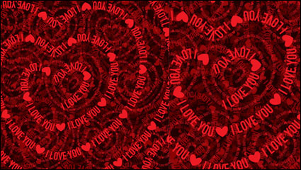 Valentine Herzen Hintergrund 01 - Vektor Material